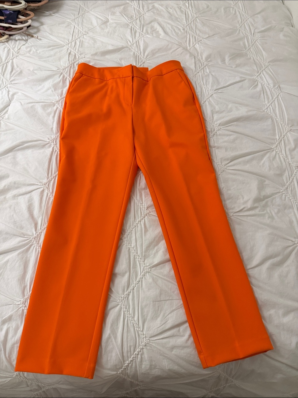 Rachel Zoe Men's Orange Tailored Dress Pants